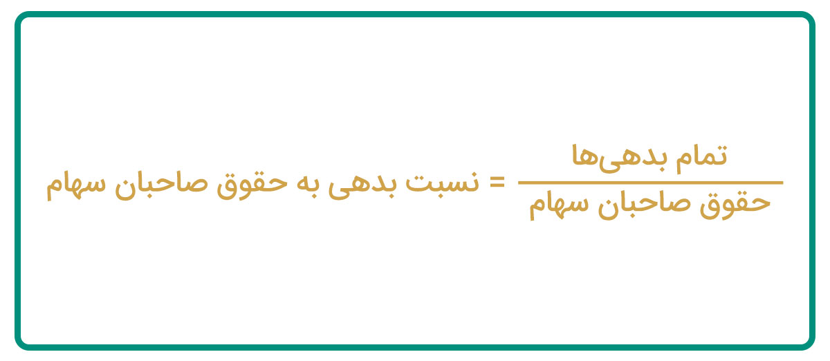 فرمول محاسبه نسبت بدهی به حقوق صاحبان سهام