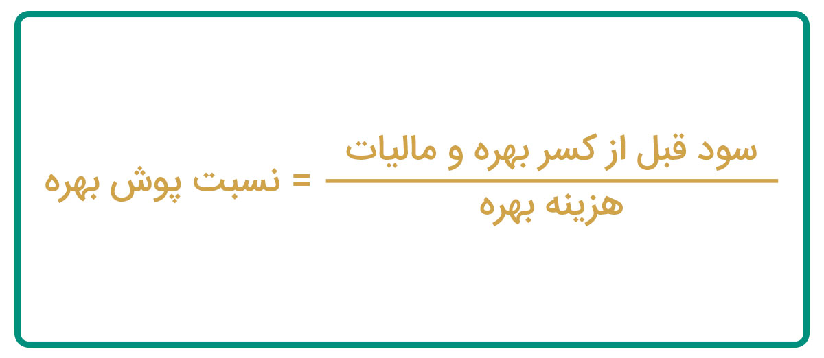 فرمول محاسبه نسبت پوشش بهره