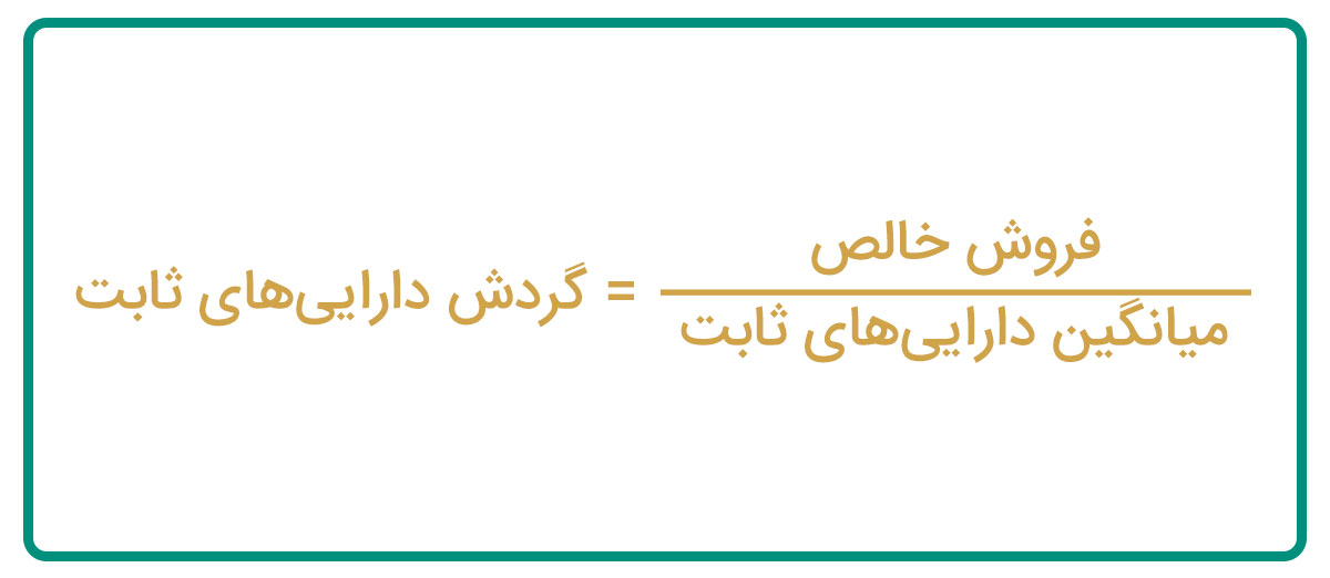فرمول محاسبه گردش دارایی های ثابت